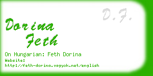 dorina feth business card